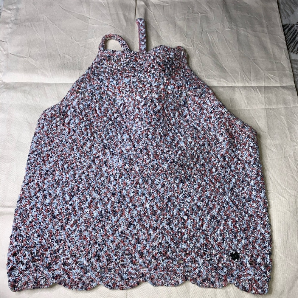 Hollister Crochet Crop Top S